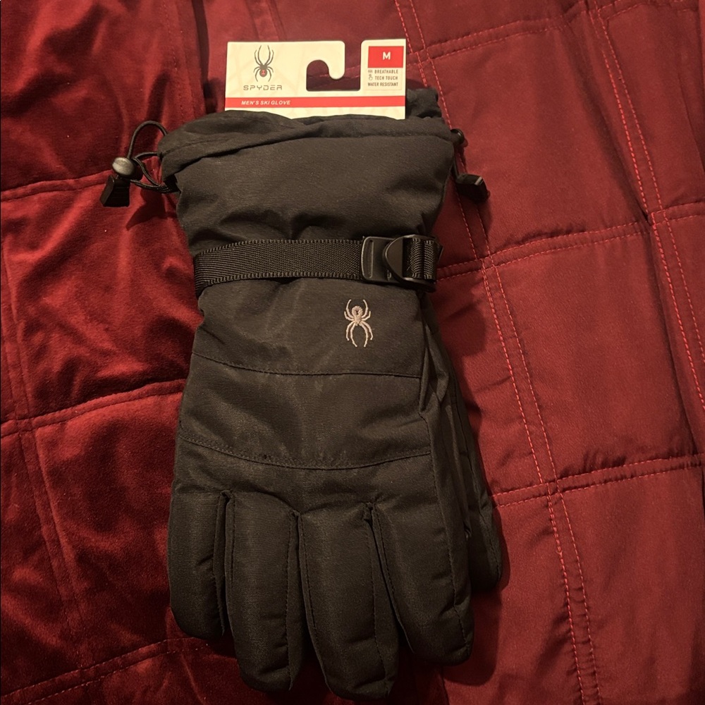 Spyder Men's Black Insulated ski Gloves